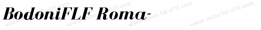 BodoniFLF Roma字体转换